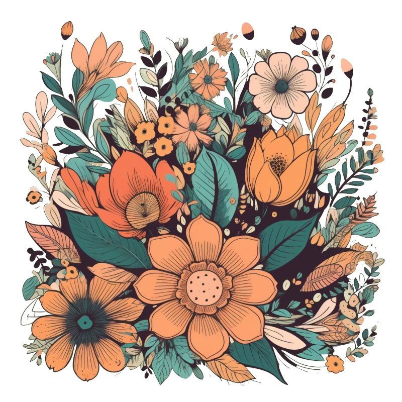 Wunderschönes Boho Blumen Herbarium Bouquet