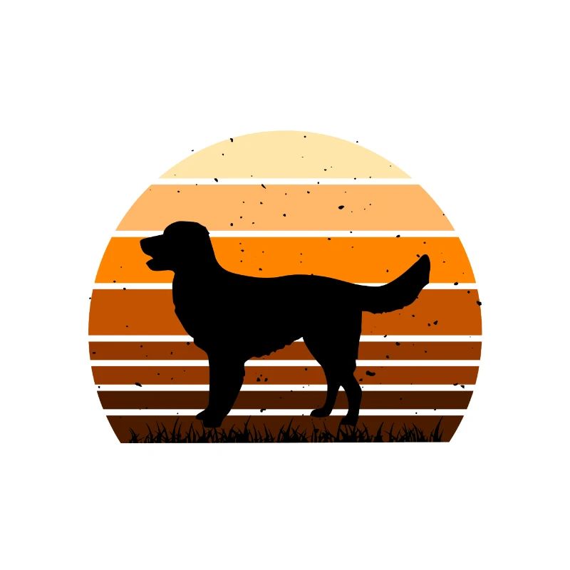 Allemand Pointer Chien Silhouette Rétro