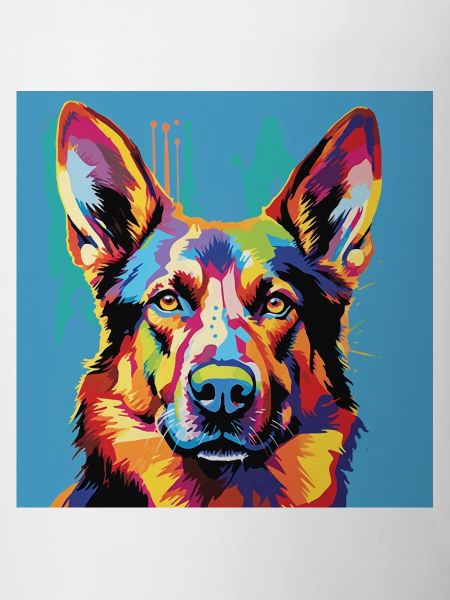 German Shepherd Pop Art
