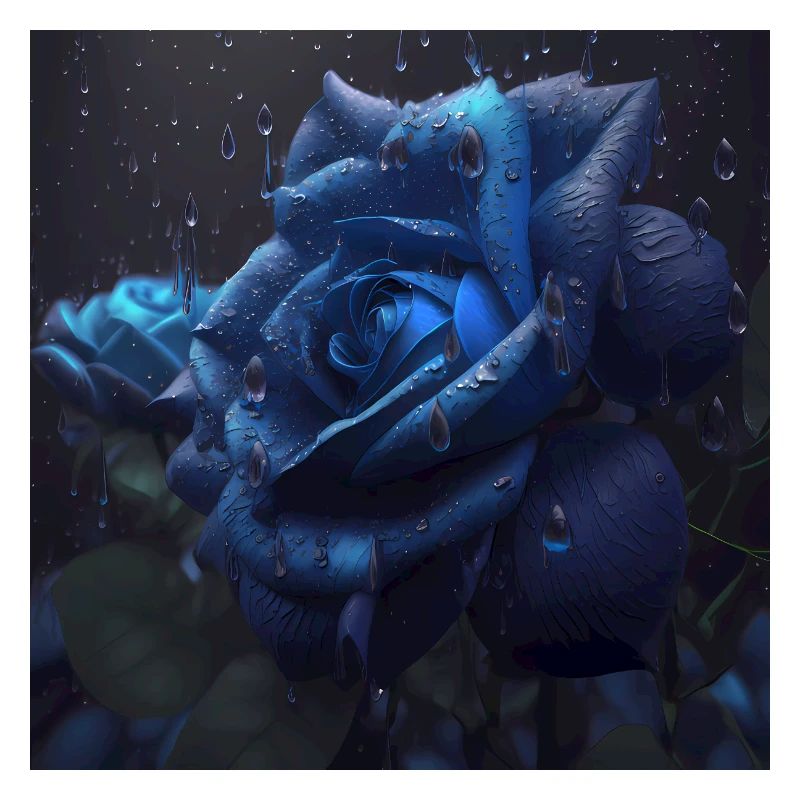 Portrait einer Blauen Rose