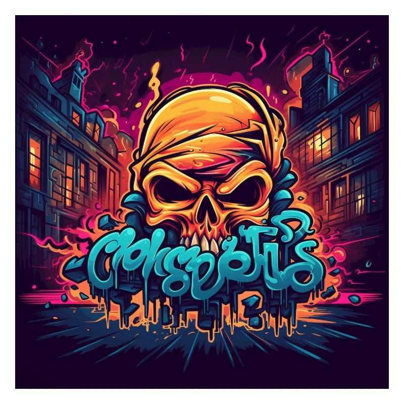 Graffiti Skull