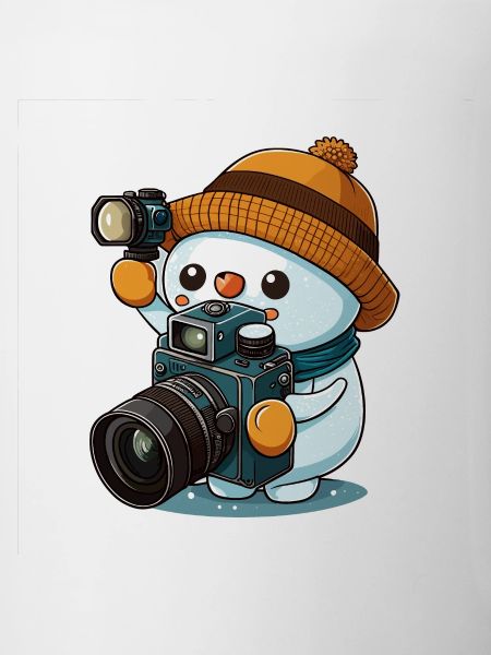 Verschneiter Fotograf