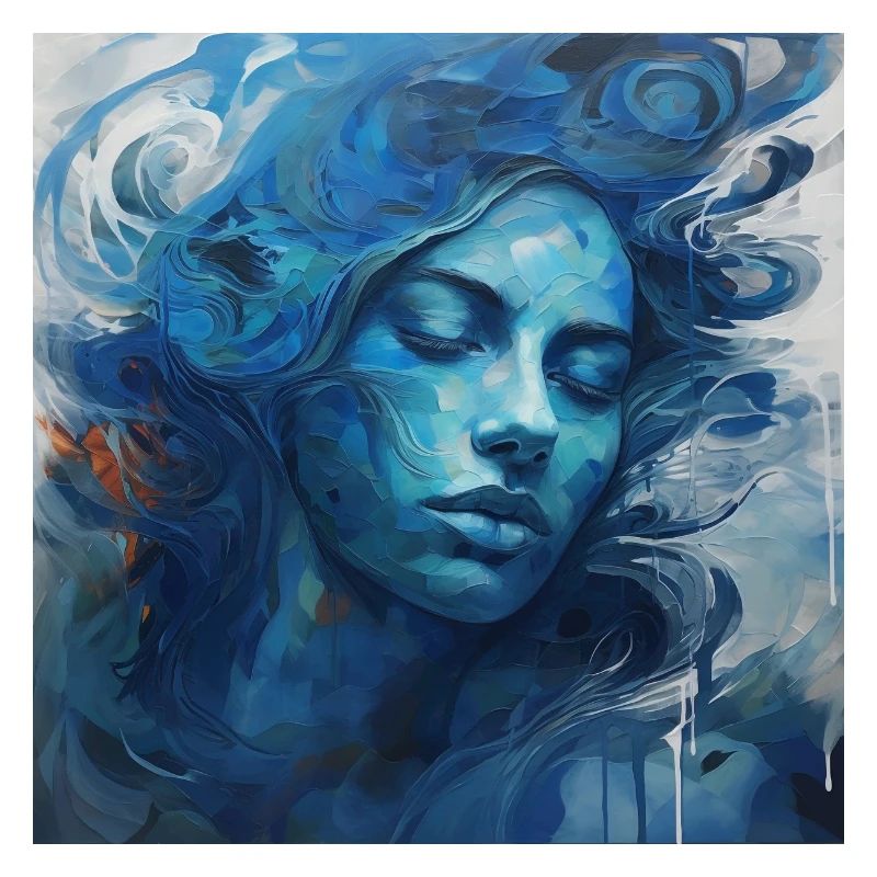 Die blaue Frau