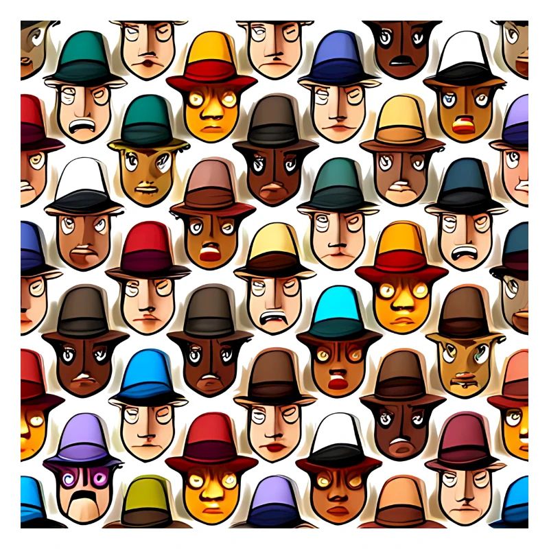 Face In Hat Pattern