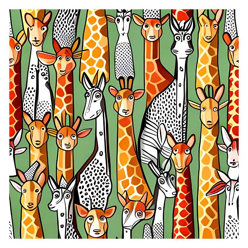 Glückliches Giraffenmuster