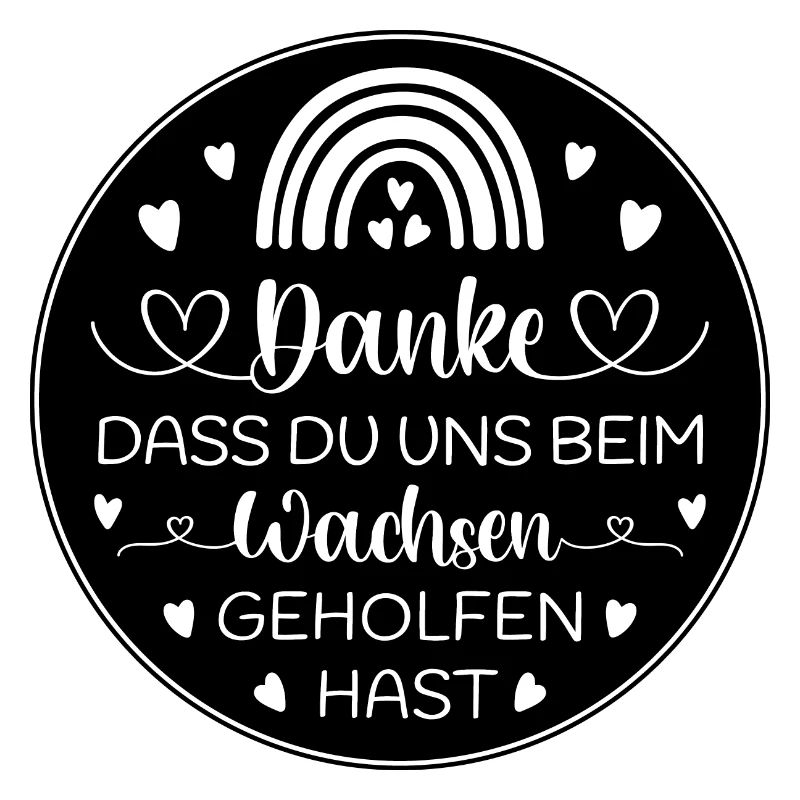 Boho Regenbogen Danke Abschied Kita Kindergarten