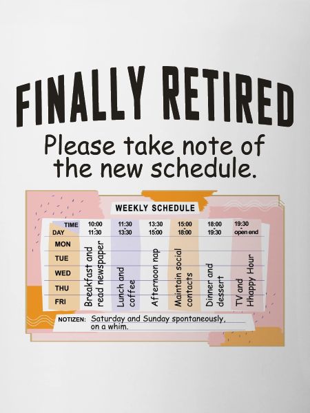 Retired Schedule Daily Routine