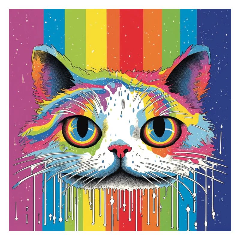 Rainbow kitty