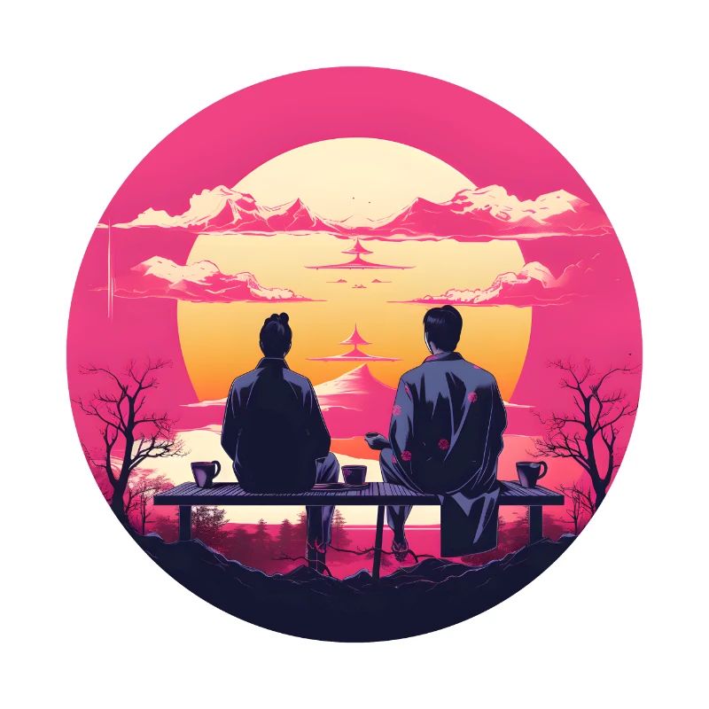 Synthwave japan amitié masculine