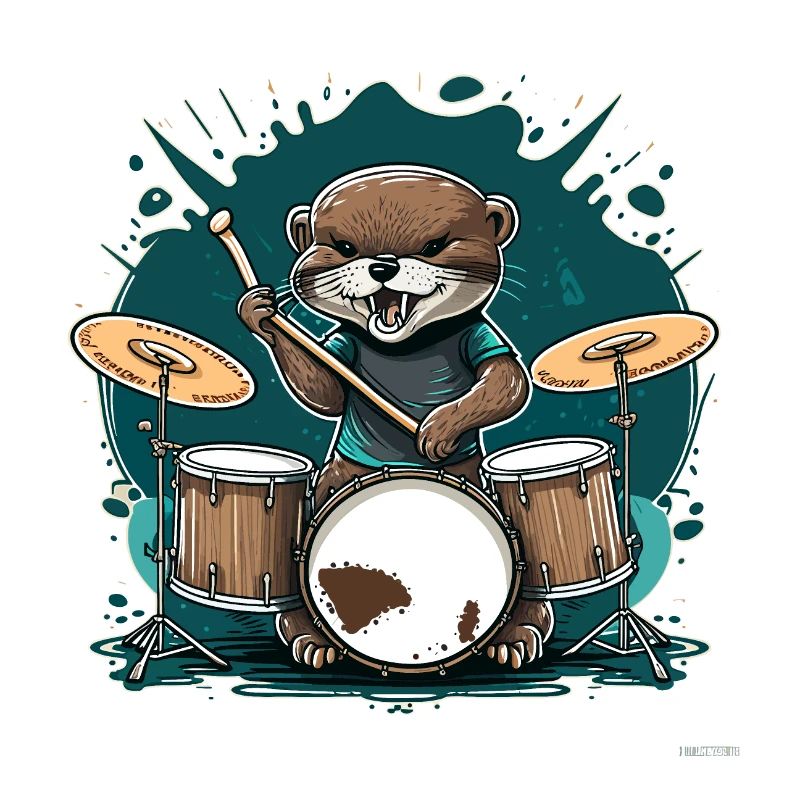 Otter Drummer