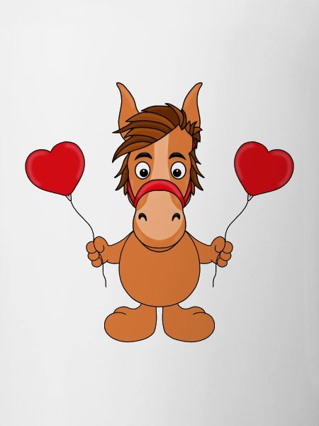 LUFTBALLONS - HERZCHEN - LIEBE - PFERD - PONY