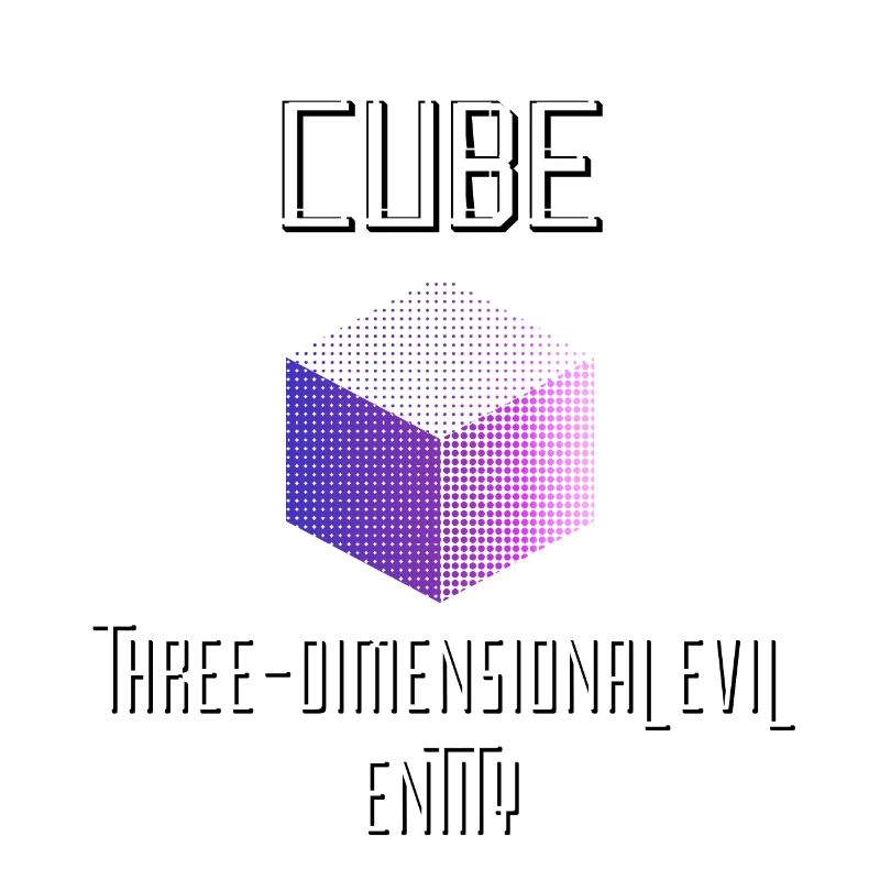 Cube Entité maléfique tridimensionnelle