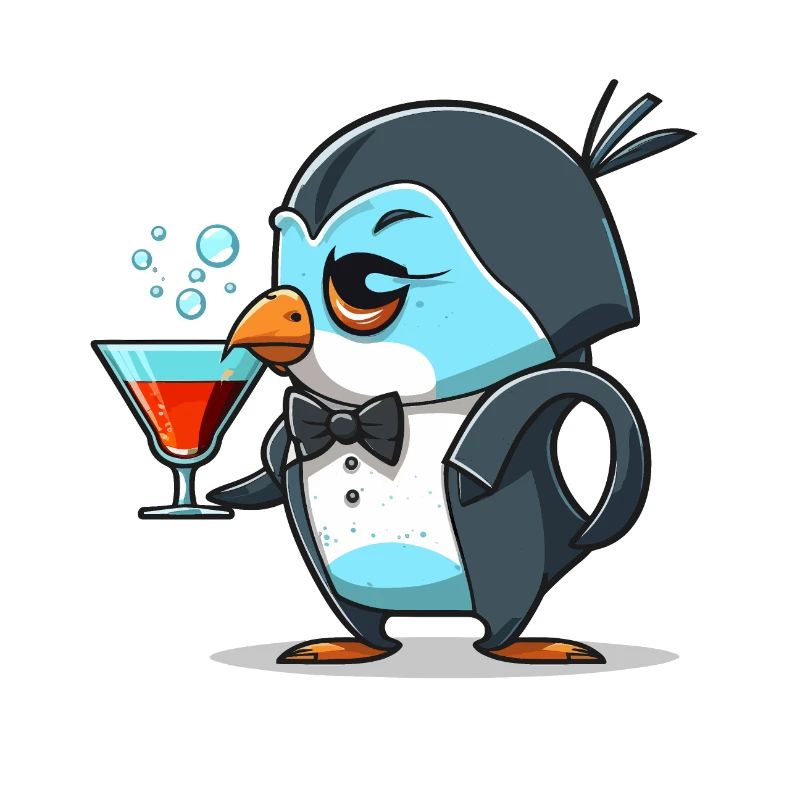 Ausgefallener Pinguin