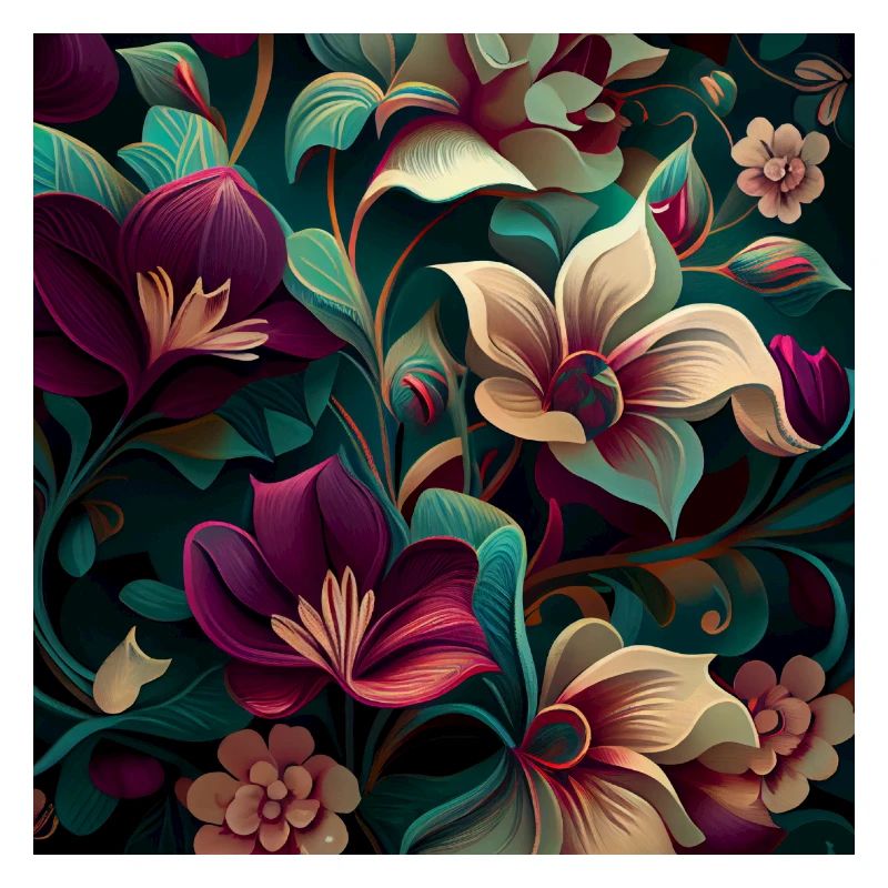 Motif de fleurs botaniques