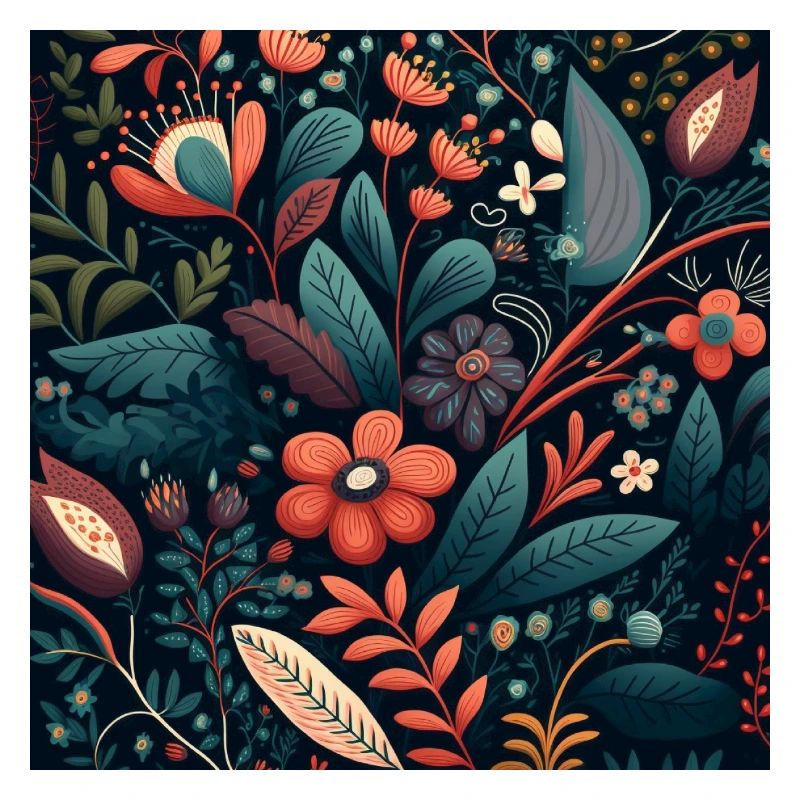 Motif de fleurs botaniques