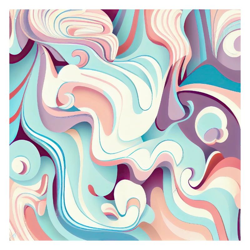 Motif de tourbillon abstrait multicolore pastel