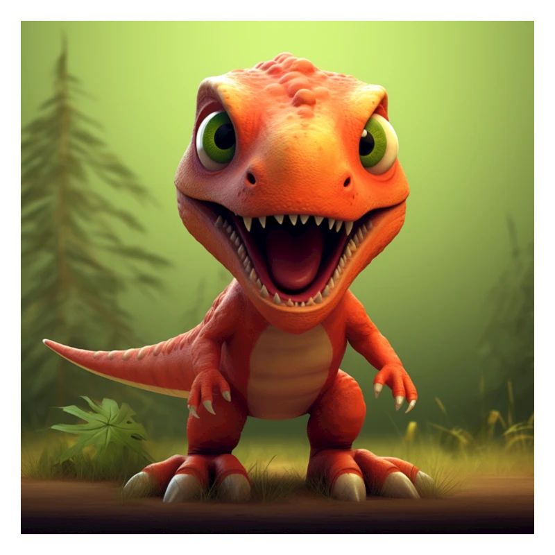 Niedliche T-Rex-Abenteuer