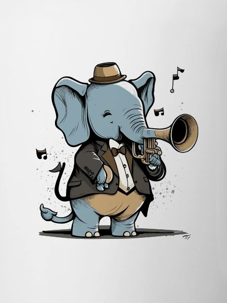 Éléphant jazzy