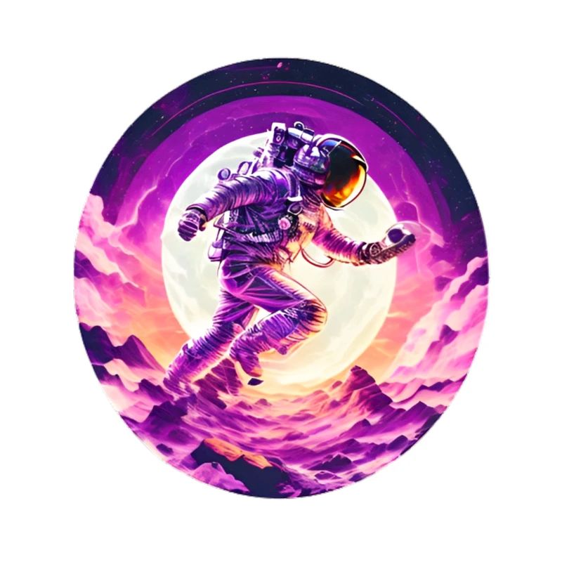 Beautiful Astronaut Sunset Design