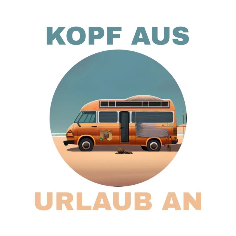 Camping Bus am Strand