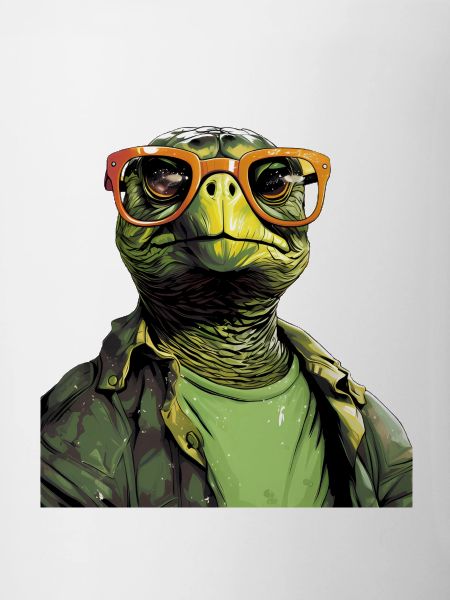 Cool turtle with sunglasses