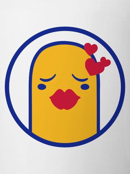 Cute Comic Character (Kiss, Circle)