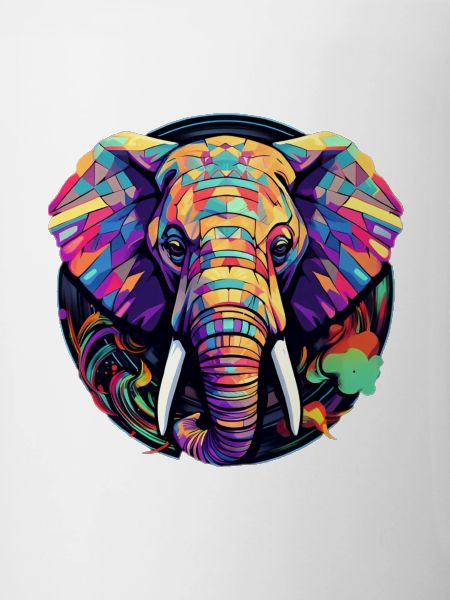 wunderschöner bunter Elefant