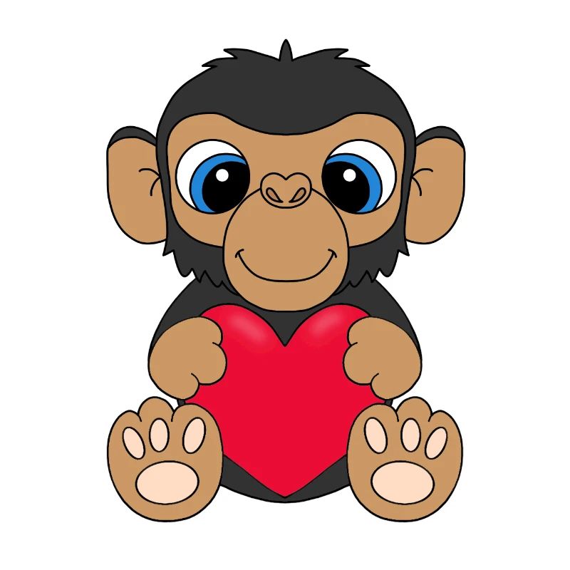 AFFE - HERZ - LIEBE - TIER