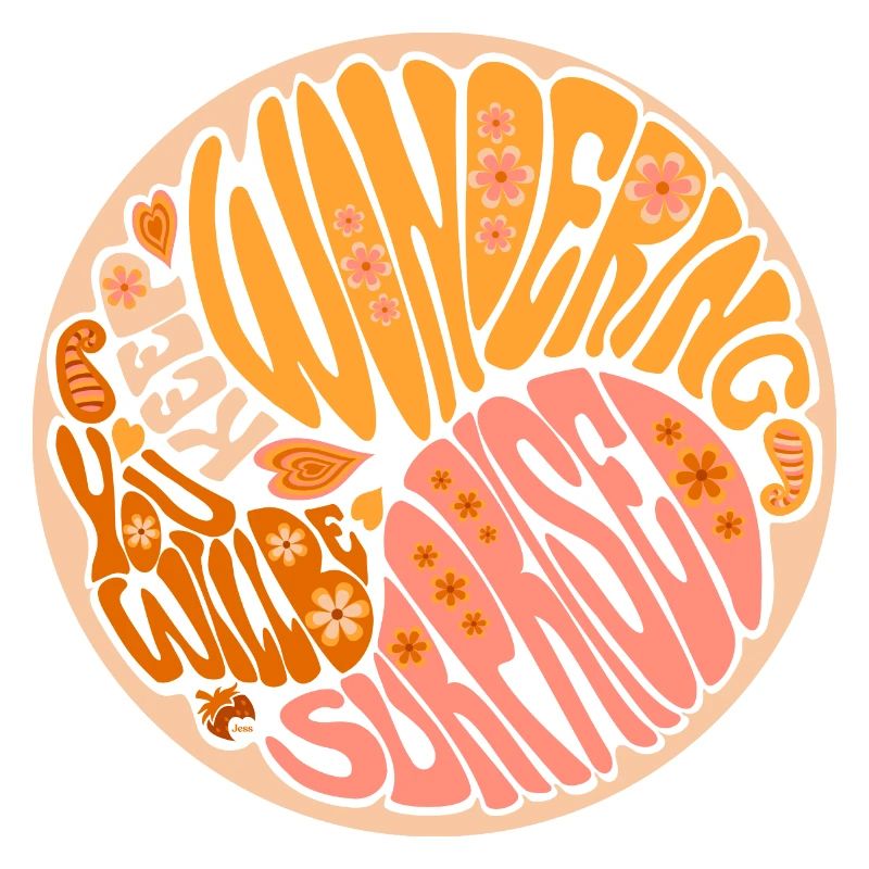 Keep Wondering Orange