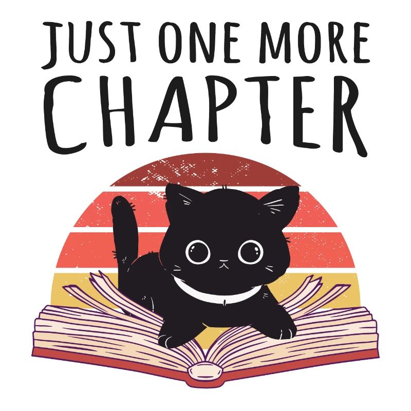 Just one more chapter Bookworm Cat
