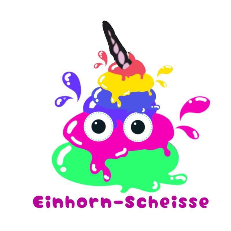 Einhorn-Scheisse,scheisse, bunte scheisse