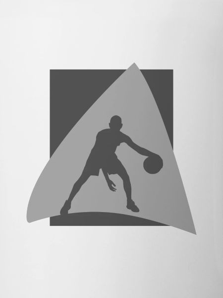 Hooping basketball player
