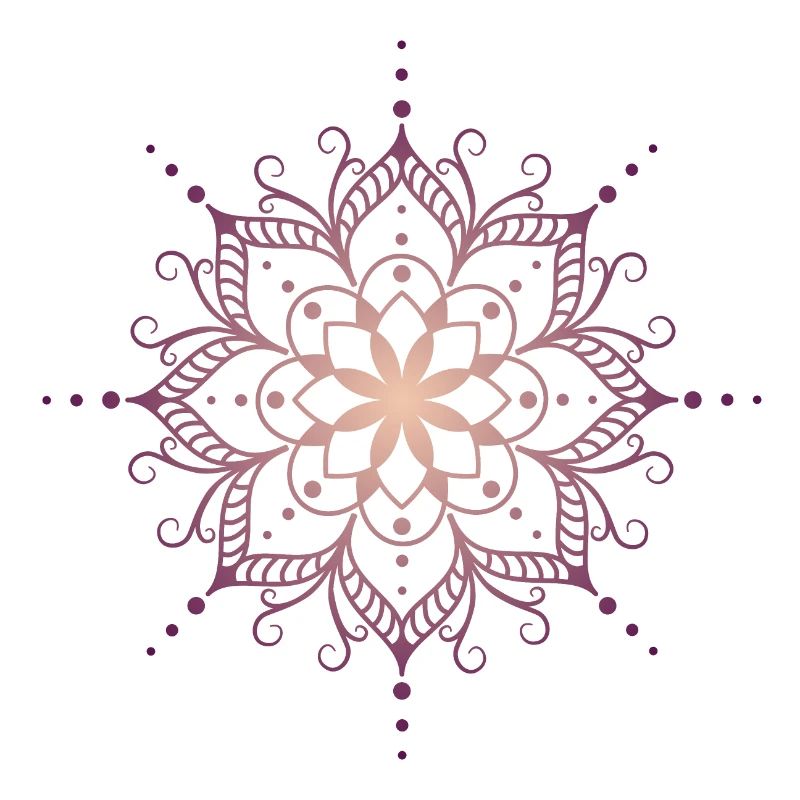 Mandala en rose