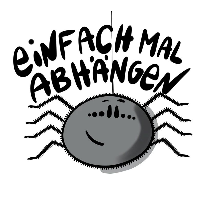 Spinne Abhängen