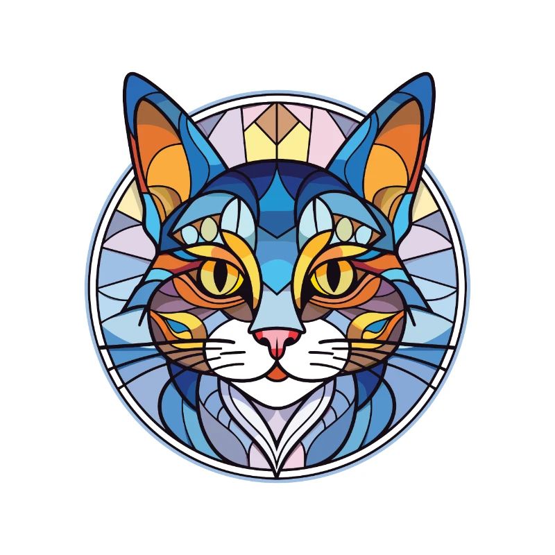 Égée Cat Breed Illustration à l’aquarelle colorée