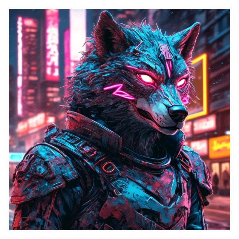 Cyberpunk-Wolf