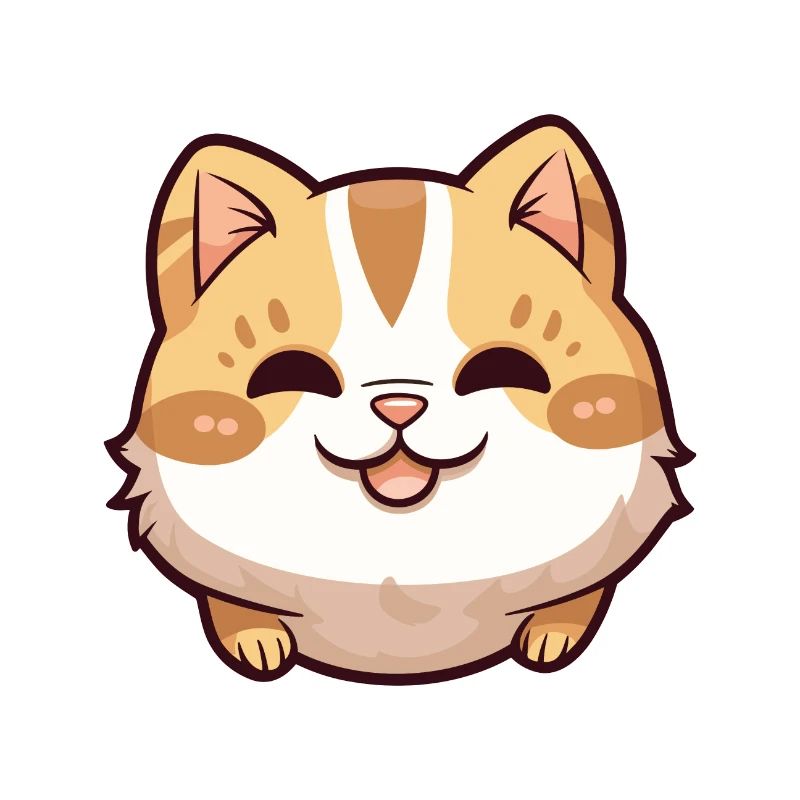 Illustration aquarelle de dessin animé de chat de Chypre