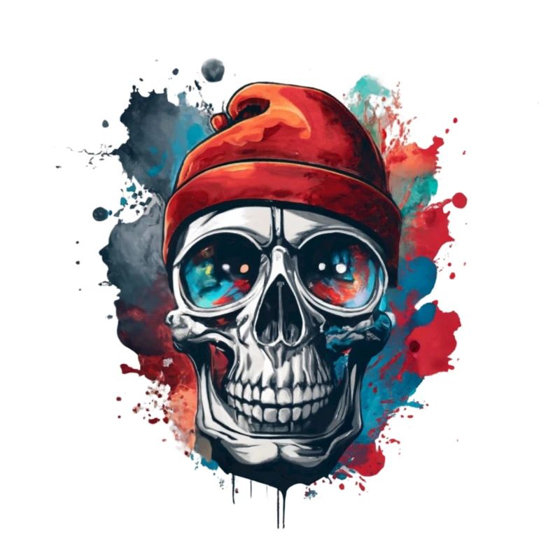 Vector T-Shirt Design Schädel Gothic