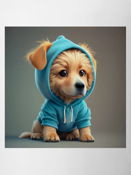 blue hooded dog