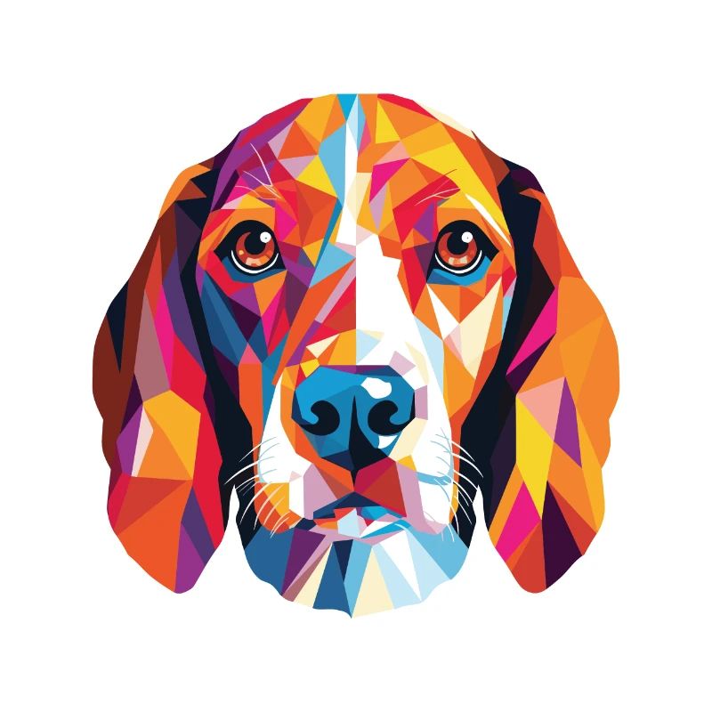 Beagle Harrier Dufthund Hunderasse Aquarell