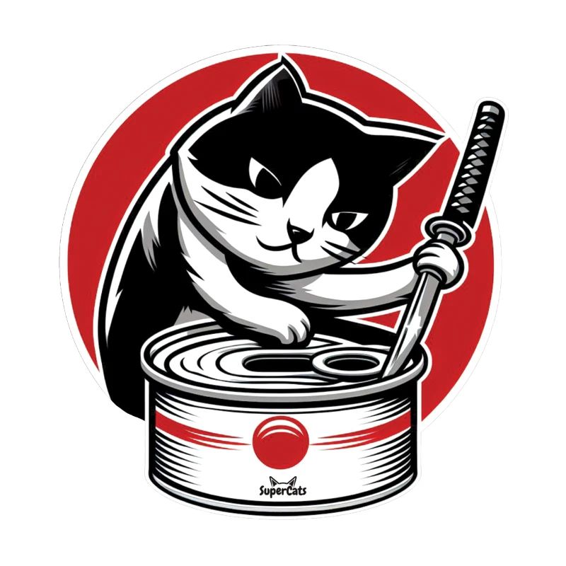 Chat au katana
