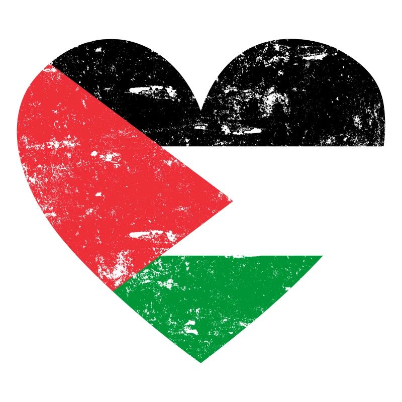 Palestine Flag Heart