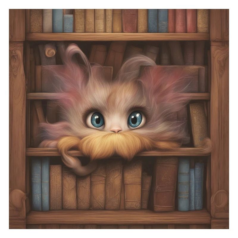 Fabelwesen im Buchregal