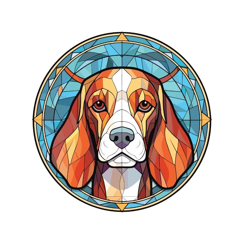 Beagle Hunderasse bunte Aquarell-Illustration