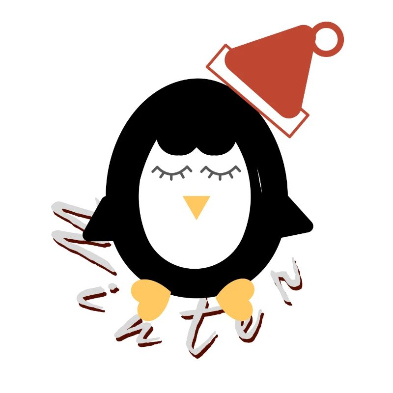 Pinguin im Winter