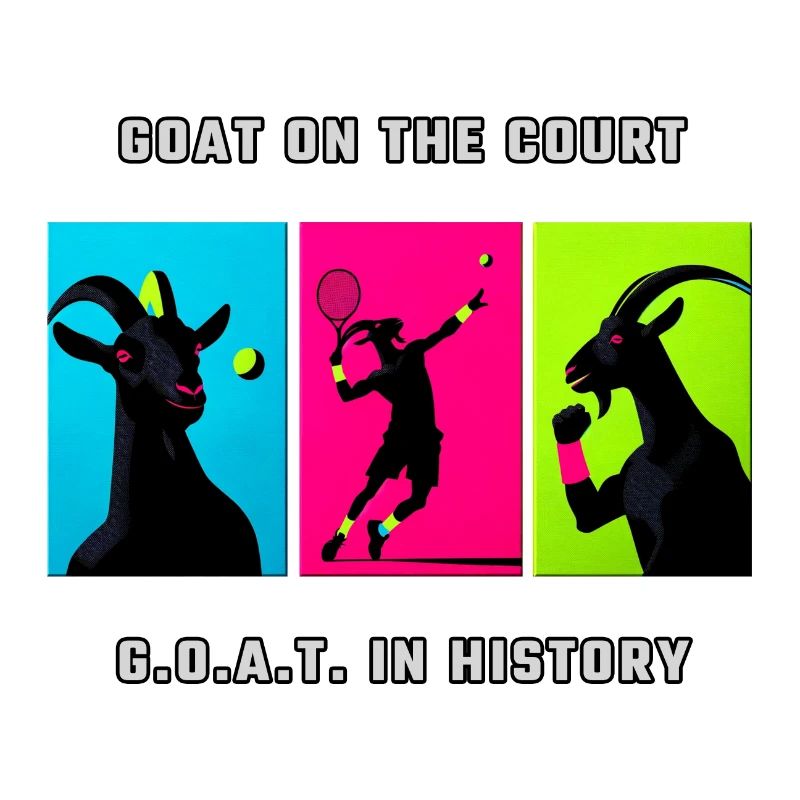 Triptyque GOAT Tennis – Court Legend