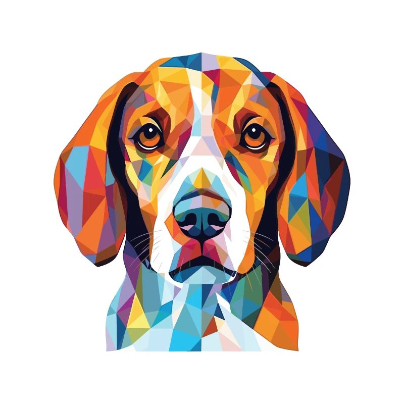Beagle Harrier Dufthund Hunderasse Aquarell