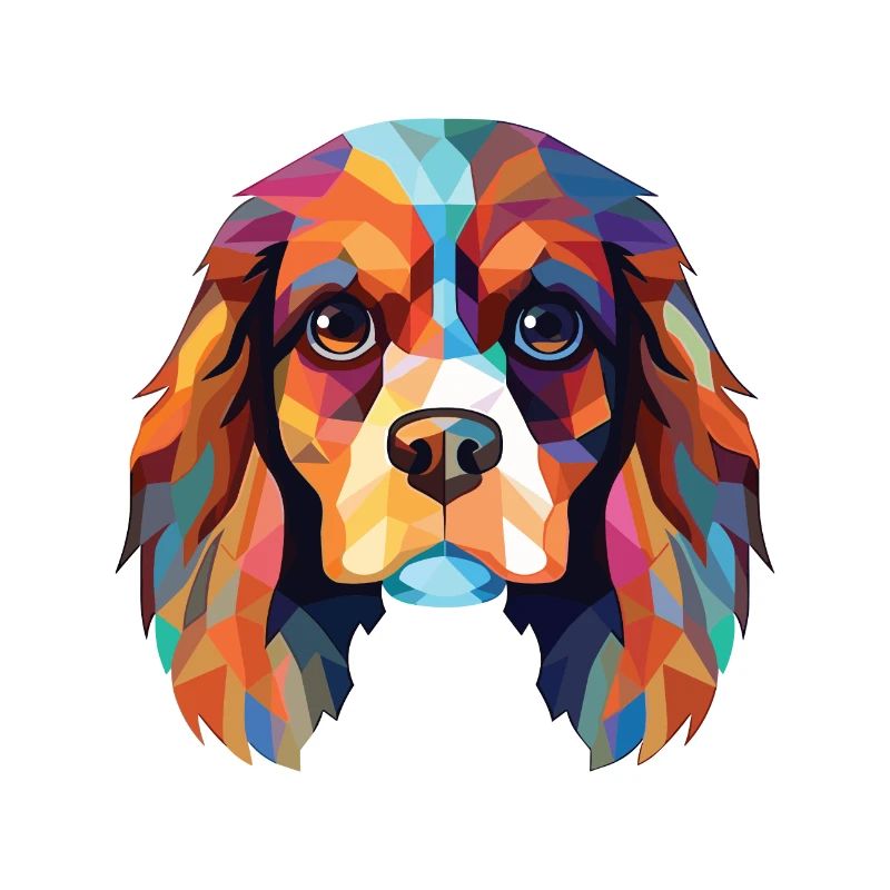 Cavalier King Charles Spaniel Hunderasse Aquarell