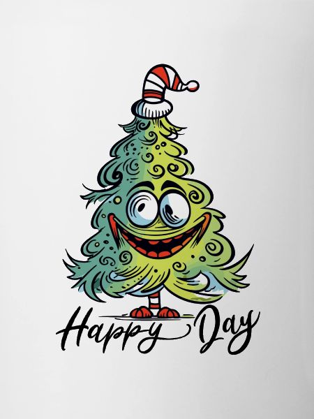 Funny Crazy Christmas Tree Christmas