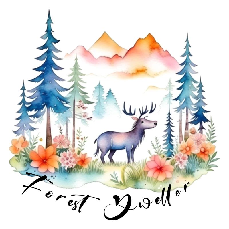 Niedlicher Wald Elch